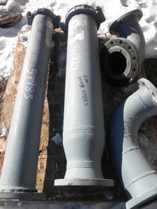 6" 150 Lb. PE Larkin #NOM-1506-F, Pulsation Dampener Cartridge, 125 psi Precharge, 150 max Work Pressure