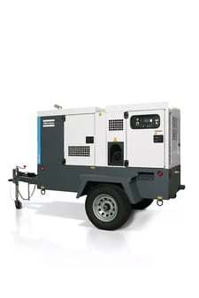 22 KW Atlas Copco #QAS25ID T4F, diesel generator set, standby, 480 Volts multi, 2024