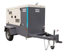 40 KW Atlas Copco #QAS45JD T4F, diesel generator set, standby, 480 Volts multi, 2024