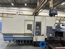 OKK #HM-4, CNC horizontal machining center, Fanuc 21iM, 40 automatic tool changer, chip conveyor, hydraulic