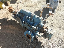 466 GPM @ 1860' TDH, Union #3x4-MOD-6, Centrifugal Pump, Horz., BB3, 6-Stage, 9.47" imp., 4" suction, 3"