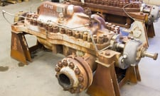 700 GPM @ 2354' TDH, Ingersoll-Rand #3x10DA-8, Centrifugal Pump, Horz., BB3, 8-Stage, 6" suction, 4"