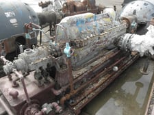 510 GPM @ 2530' TDH, Byron-Jackson #4x6x9L-DVMX, Centrifugal Pump, Horz., BB3, 9-Stage, 6" suction, 4"