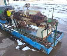470 GPM @ 3700' TDH, Ingersoll-Rand #3x10DA-11, Centrifugal Pump, Horz., 11-Stage, 6" suction, 3" discharge