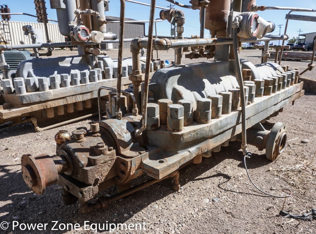 299 GPM @ 5625' TDH, United #H-3x9-WMSN-L, Centrifugal Pump, BB3, Horz., 14-Stage, 6" suction, 3" discharge