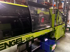 100 Ton, 3.2 oz., Engel #ES330/100TL-V, horizontal injection molding machine, CC90 Control, 2002