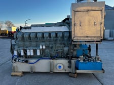 2346 HP Mitsubishi #S16R-Y1PTA-2, industrial diesel engine, 1800 RPM, EPA Tier 2, sound attenuated enclosure