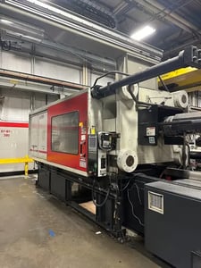 880 Ton, 179 oz., Cincinnati Milacron #MM-880-179, horizontal injection molding machine, 110mm screw, 2004