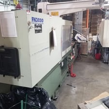 154 Ton, 14.9 oz., Nissei #FN-3000-36A, horizontal injection molding machine, hydraulic, 56mm screw, 2009