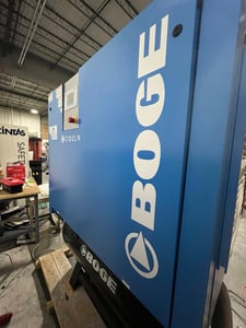 67 cfm, 150 psi, Boge #C12-2LN, rotary screw air compressor, 15 HP, 3540 RPM, 2021