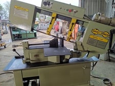 13" x 18" Hyd-Mech #S20, horizontal bandsaw, 1" W x 14' L blade, 75-400 SFM, S/N 20195057, 1995