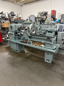 12.5" x 42" Cincinnati #Tray-Top-12, 37-1470 RPM, 3 & 4 Jaw chuck, 5C Collet chuck, KDK toolpost