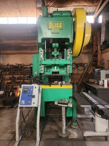 75 Ton, Bliss #C-75, OBI press with feeder, 4"stroke, 17.5"SH, 24"x36"bed, 80 SPM, 1967