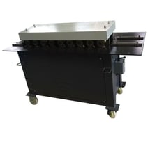 9 Stand, GMC #PL-18HEM, rollformer, 21 FPM, 4 HP, 220V., new