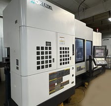 Okuma #Multus-U3000-2SW/1500, CNC lathe, 59" centers, 25.59" turn diameter, OSP-P300S-H Control, 2014