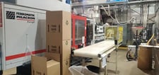 350 Ton, 50.8 oz., Ferromatik Milacron #K-TEC350, horizontal injection molding machine, 80mm screw, 2013