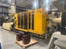 650 Ton, 290 oz., Husky #H650-RS135/135, horizontal injection molding machine, 135mm screw, 2012