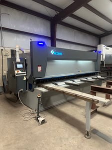 1/4" x 13' Accurl #MS8 MasterCut, CNC Guillotine Shear, Delem DAC360T CNC Control, Back Gauge, light curtain
