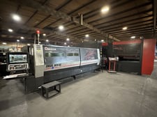 Amada #Ensis-3015AJ, 9000 watt CNC fiber laser w/automated material storage, AMNC 3i Control, 2019