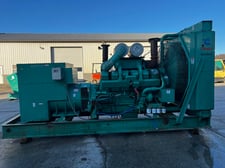 800 KW Cummins #800DFJB, diesel generator set, 120/240 Volts, 786 hours, KTA38-G2 engine, 1991