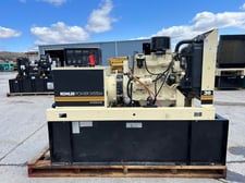33 KW Kohler #30R0ZJ61, diesel generator set, 120/240 Volts, 766 hours, John Deere 4039DF004 engine, 1997