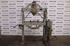 75 Ton, Wilson K.r. #37FMD3, hydrauic H-frame press, 7.5" stroke, 42" btwn uprights, 1951
