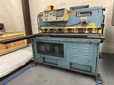 10 gauge x 4' Amada #FS81-010, power squaring shear, under power & running