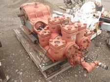 220/135 GPM @ 600/955 psi, Oilwell #8P-HD, Duplex Pump, 5"/4" pistons, 5.63:1 Ratio, 90 HP, 85 RPM