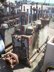 122 GPM @ 3155 psi, Ajax #Q-250-S, Quintuplex Production Pump, 5" stroke, 2" plunger, 6" suction, 250 HP, 360