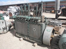81 GPM @ 5150 psi, Ajax #Q-300-FS, Vertical Quintuplex Pump, 5" stroke, 1.63" plungers, 4" suction, 3"