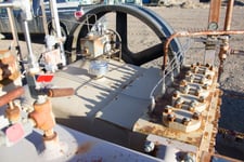 151 GPM @ 2213 psi, Wheatley #HP-200-AM, Quintuplex Production Pump, 4.5" stroke, 2.25" plungers, 4" suction
