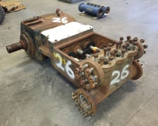 224 GPM @ 1250 psi, Gaso #3775, Triplex Pump, 5" stroke, 3.25" plungers, 6" suction, 3" discharge, 180 HP