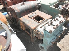 Oilwell #46-P, Triplex Pump Parts, removed crankshaft, 207/397 GPM @ 1200/629 psi, 3.25"/4.5" plungers, 160