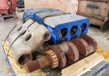 70 GPM, Wheatley #HP-100M, Disassembled Triplex Pump, 2" plungers, 4" suction, 2" discharge, 100 HP, 500 RPM