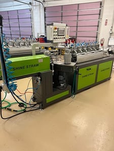 Paper Straw Line, Suzhou Deedco Machinery Co. #Shine-Straw, 18000 straws/minute, 5-10mm straw sizes