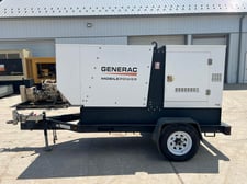 60 KW Generac/Magnum #MMG75D, 120/240 Volts, portable diesel generator set, 2432 hours, 175 HP @ 1800 RPM