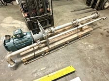 Stainless steel vertical pump, Stainless steel wetted parts, 30 HP, 3" outlet