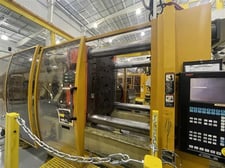 600 Ton, 65.1 oz., Husky #G600-RS85/85, horizontal plastic injection molders, 75.8" daylight, 40.15" x 40.15"