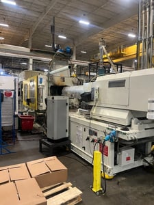 500 Ton, 90 oz., Van Dorn #500HP-4300, horizontal plastic injection molders, 82.5" daylight, 36.75" x 32.5"