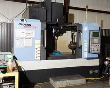 Daewoo Doosan #6500/50, CNC vertical machining center, 30 automatic tool changer, 50" X, 26.4" Y, 24.6" Z