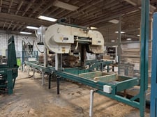 Select #4221, Sawmill Operation, Heavy Duty Edger, Sharpener, 24' Live Deck, Out Feed Deck