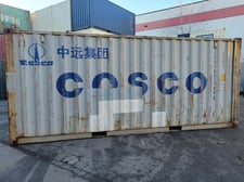 20' Grey standard shipping container, Cosco #CBHU5617086