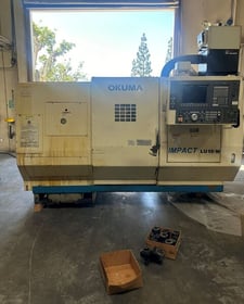 Okuma #Impact-LU15M, CNC lathe, 20.8" swing, 8" chuck, 20.04" machining length, 2000