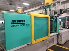 242 Ton, 2.5 oz., Arburg #Allrounder-570S-2200-400/170, 35.43" DL, 22.44" x 22.44" tie bar spacing, Selogica