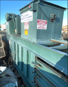 International #1260-B, 60" horizontal baler, 30" x 36" x 72" bale size, 50" x 28" feed opening, 30 HP