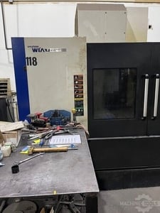 Hyundai Wia #F650-Plus, CNC vertical machining center, Fanuc i, 60" X, 25" Y, 25" Z, 8000 RPM, 24 automatic