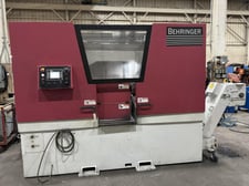20.1" x 16.1" Behringer #HBE-411A, horizontal band saw, dual column, 225.6" x 1-1/2" blade, 5.1 HP, 2021