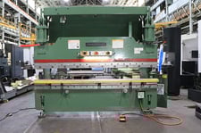 90 Ton, Cincinnati #90CB8, press brake, 10' overall, 102" between housing, 8" stroke, 7" throat, 15" open, 15