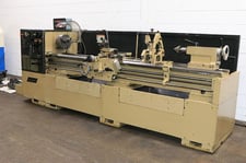 16" x 80" Bridgeport-Romi #16-8, engine lathe, 10" 3-jaw chuck, 12" 4-jaw chuck, 2-1/4" hole, D1-6