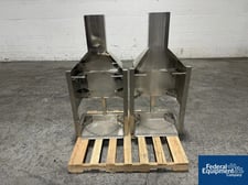 Stainless Steel Barrel Dumpers, with provisions for bin lifter attachment (2 available)